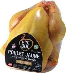 Poulets PAC jaune  Sous film  8x1.3kg