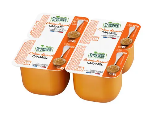 Crème dessert caramel  125g x4
