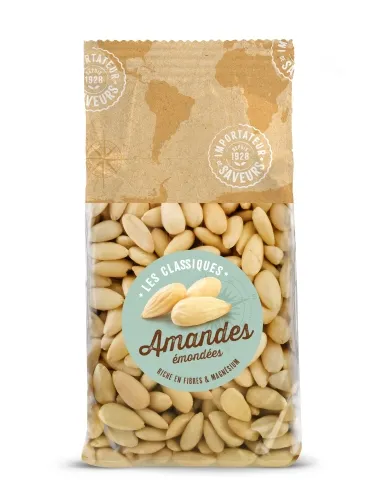 Amandes émondées paquet 400g IDS