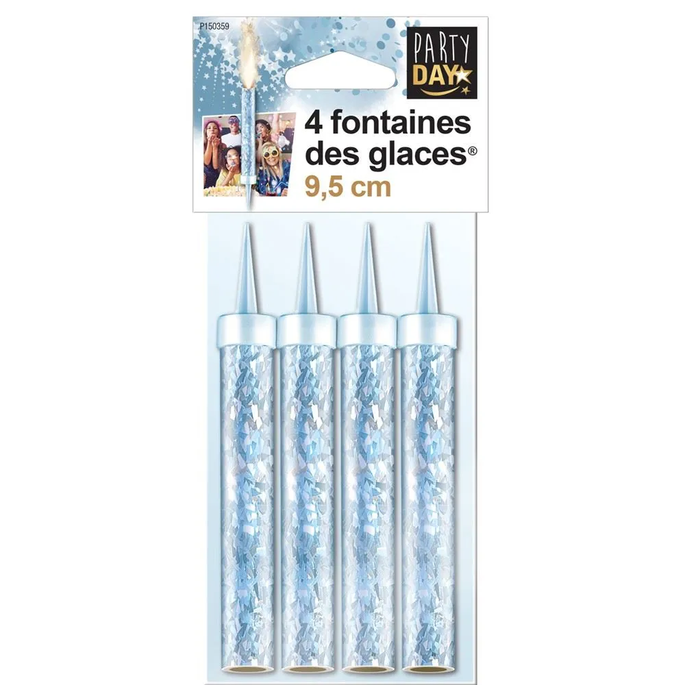 Fontaine des glaces 9.5cm- 45 sec  x 4 PARTYDAY 