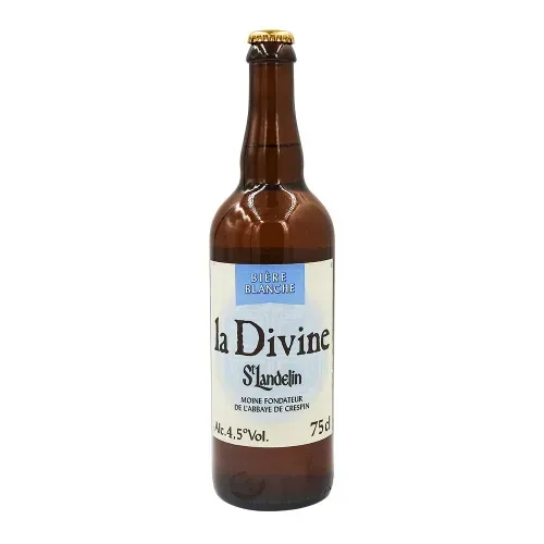 Bière blanche La Divine St Landelin bouteille 75cl