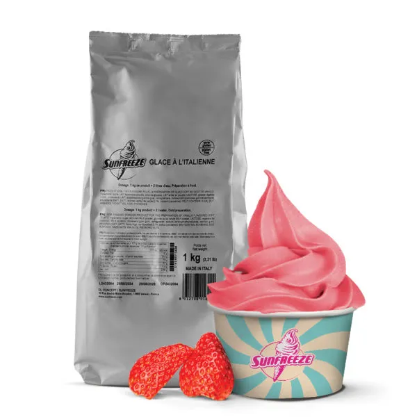 Mix glace à l’italienne Fraise
