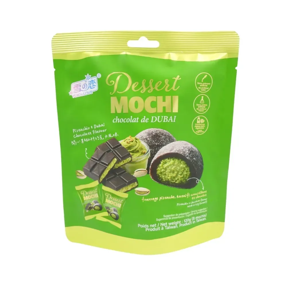 Mochi gâteau mou chocolat Dubaï et blanc sachet 120g