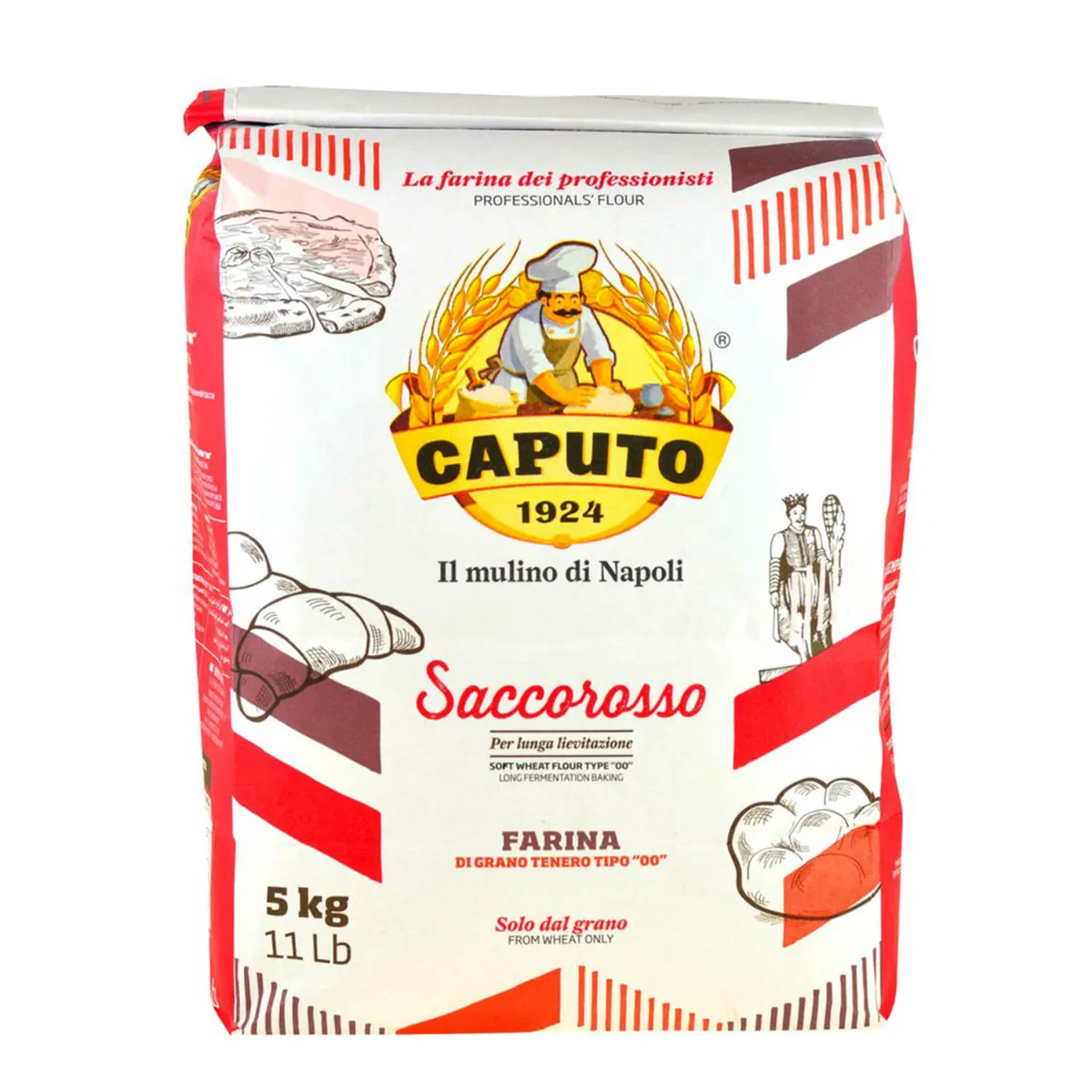 Farine pizza Caputo  Saccorosso Type 00 5 kg